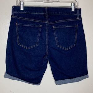 OLD NAVY Jean Shorts Fitted Stretch Cuffed 5 Pocket Norm-core Size 8